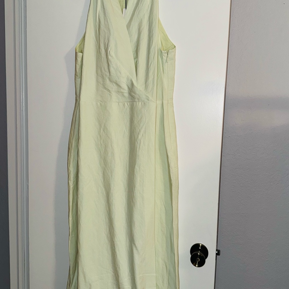 NWT Banana Republic Light Mint -Sea Foam Green Faux Wrap Dress